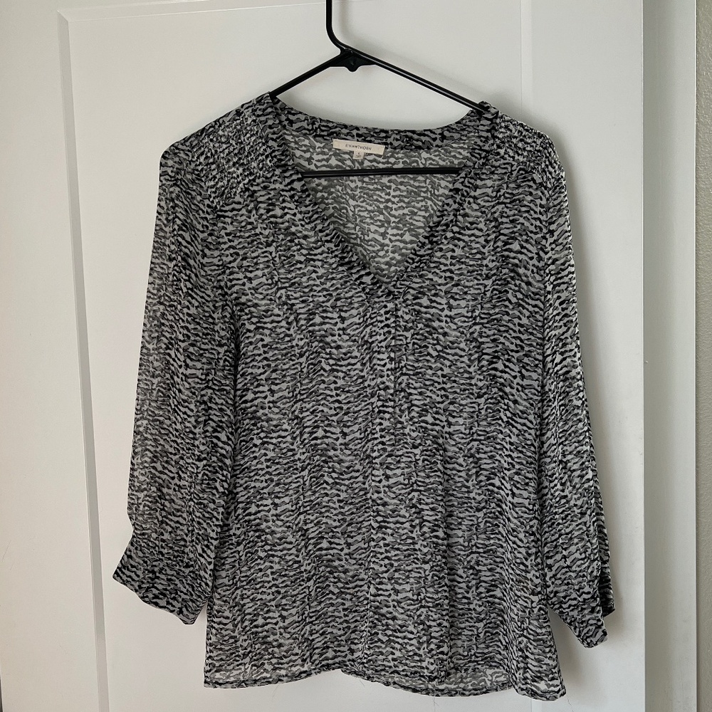 Animal print blouse